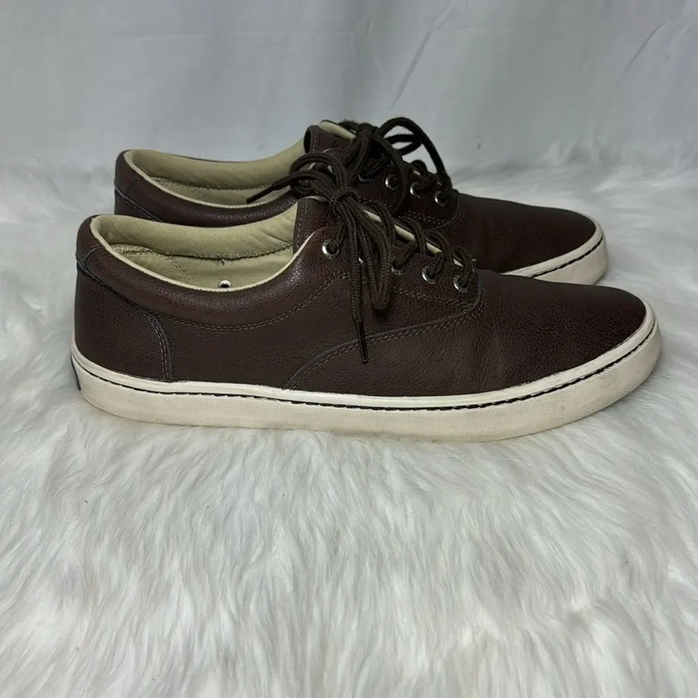 Sperry Topsider Cutter‎ Brown Leather Lace Up Boat Shoes Sz 11